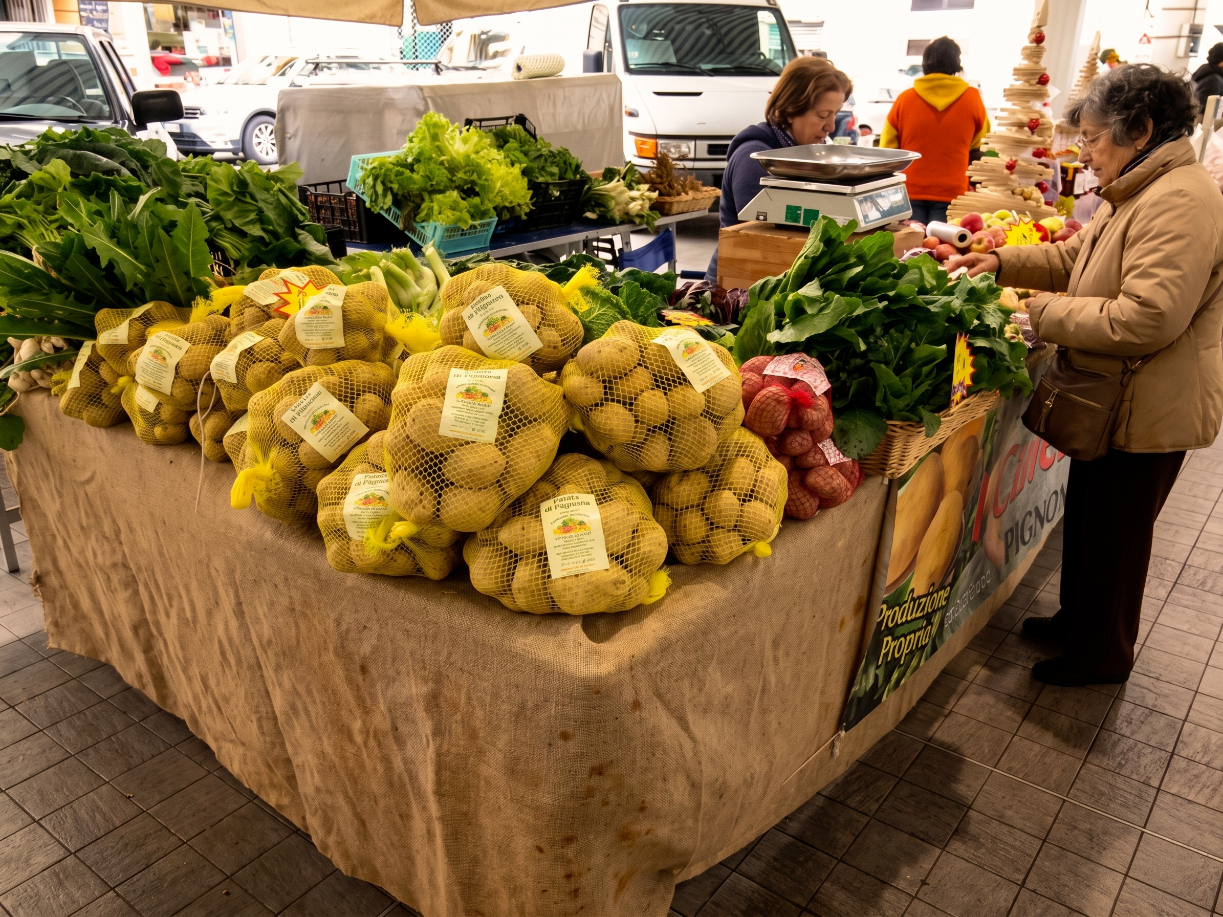 Mercato di verdure a Pignone